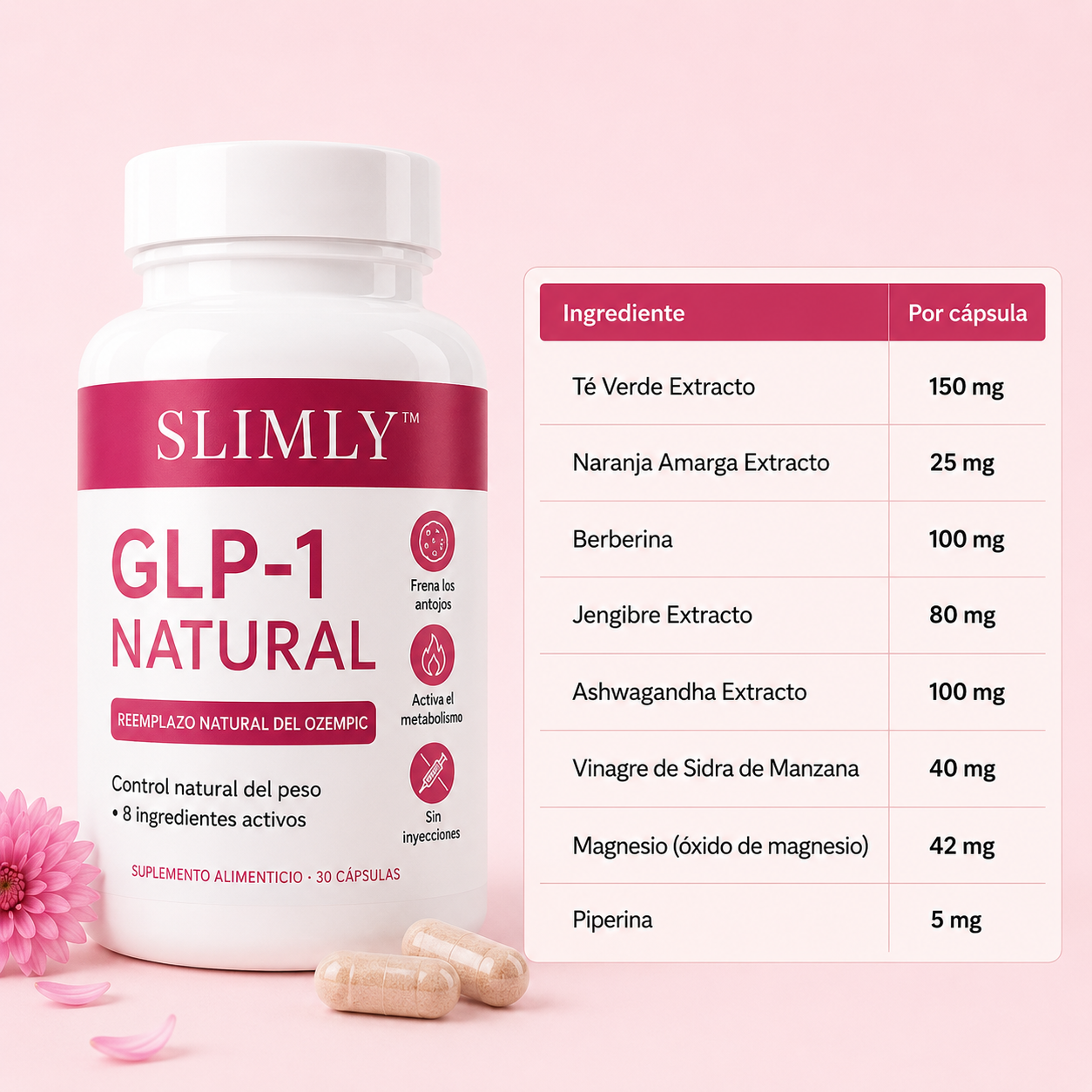Slimly™ | GLP-1 Natural | Bajá de peso sin inyecciones, sin dietas extremas