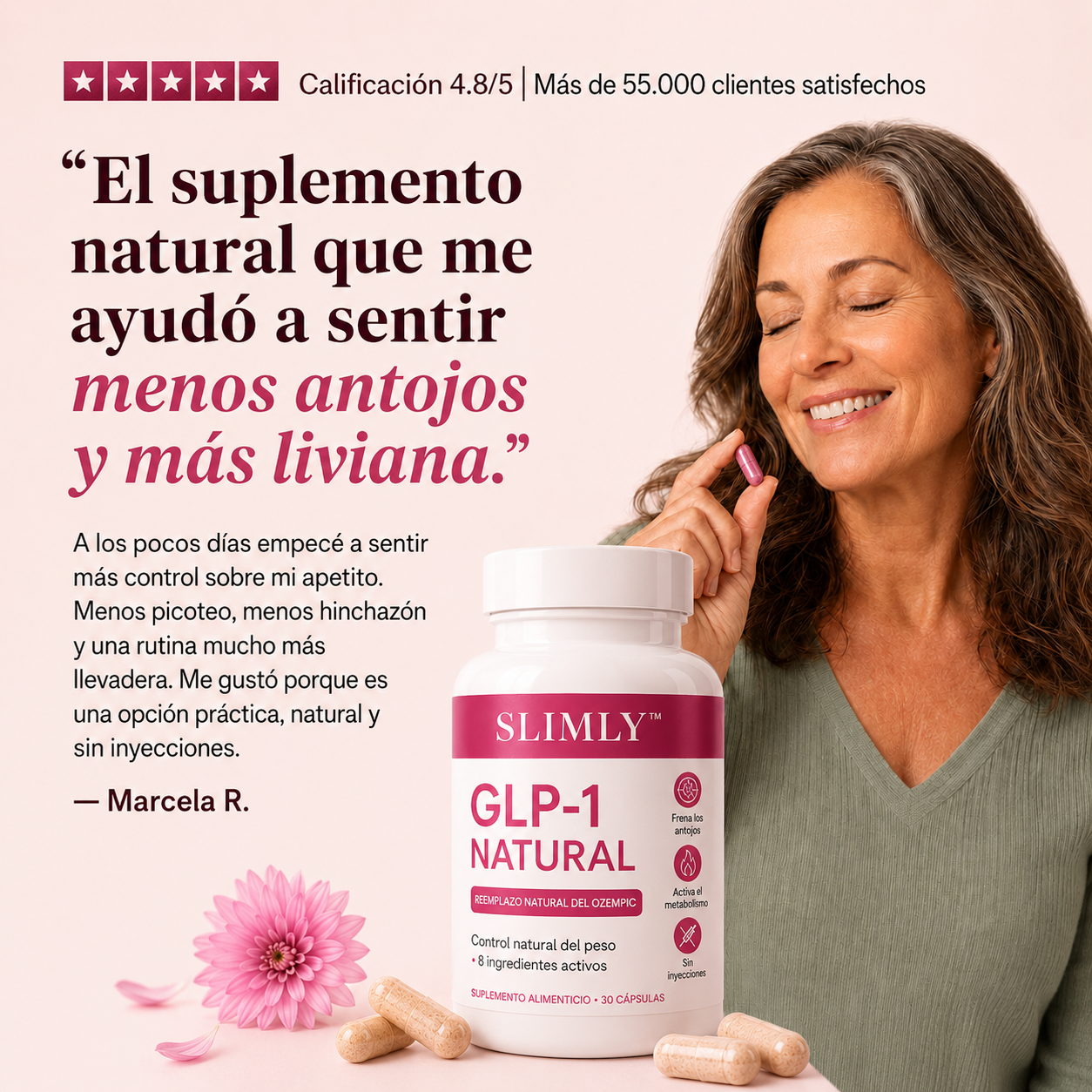 Slimly™ | GLP-1 Natural | Bajá de peso sin inyecciones, sin dietas extremas
